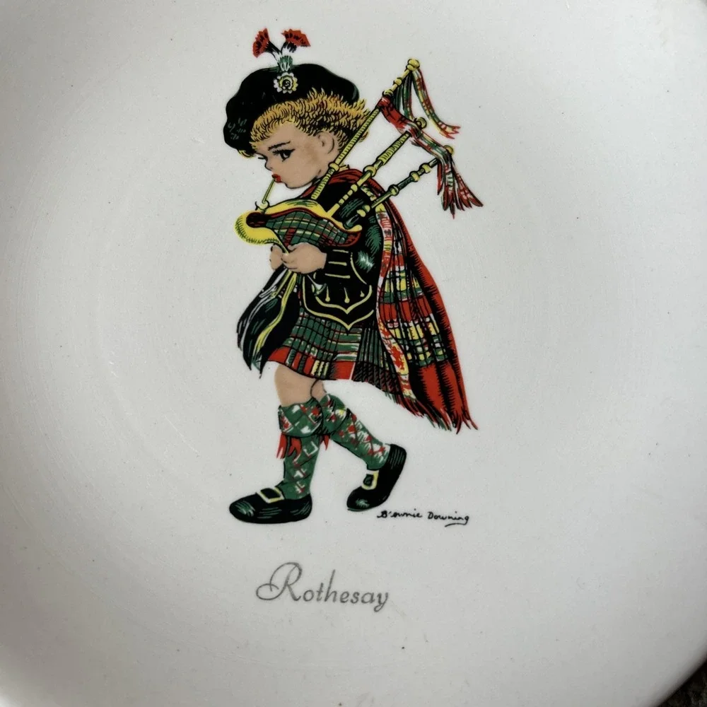 Brownie‎ Downing Ceramics Dish Frae Bonnie Scotland Plate by JH Weatherby & Sons